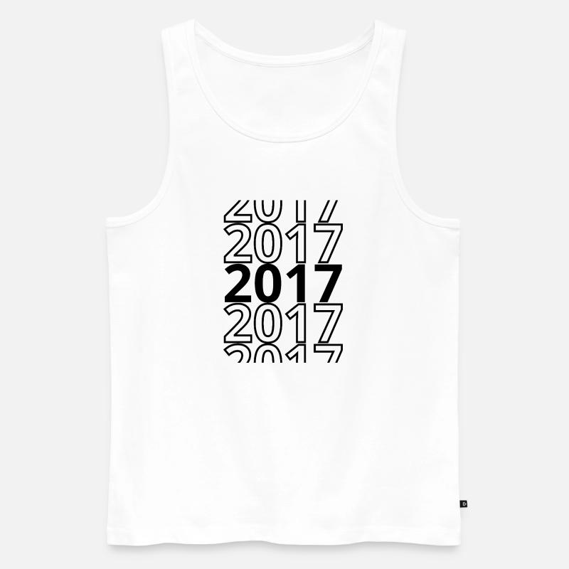2017 2017 2017 - Männer Premium Bio Tank Top - Weiß