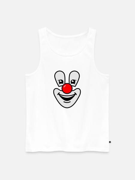 Clown - Männer Premium Bio Tank Top - Weiß