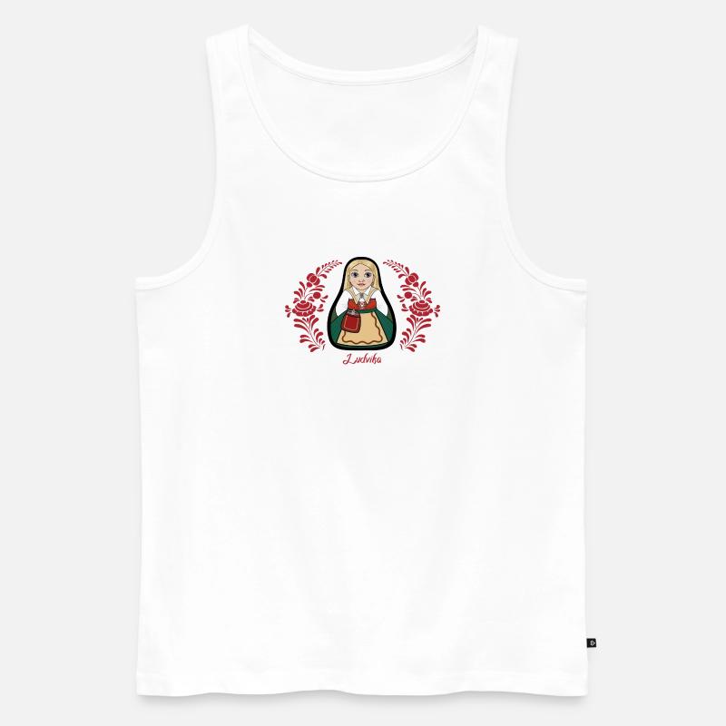 Ludvikakulla - Männer Premium Bio Tank Top - Weiß