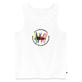You can t buy happiness but you can buy a lift - Männer Premium Bio Tank Top - Weiß - Vorne - Michal (187cm)