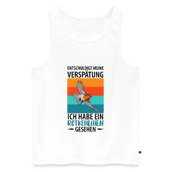 Vogelbeobachtung Vögel Beobachten Birding Vogel - Männer Premium Bio Tank Top - Weiß - Vorne - Michal (187cm)