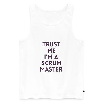 Trust me I'm a scrum master Geschenk Computer Code - Männer Premium Bio Tank Top - Weiß - Vorne - Michal (187cm)