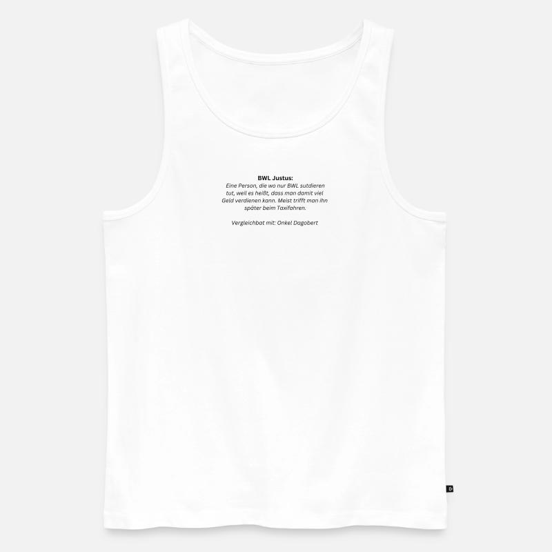 BWL Justus - Männer Premium Bio Tank Top - Weiß