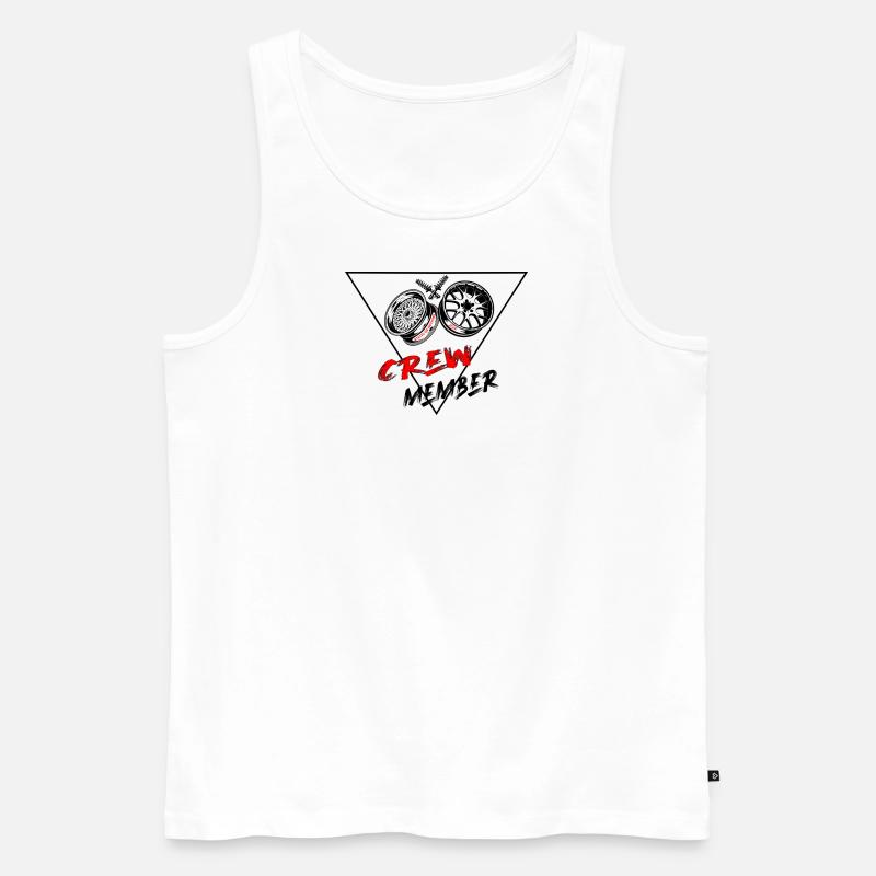 Crew Member - Männer Premium Bio Tank Top - Weiß