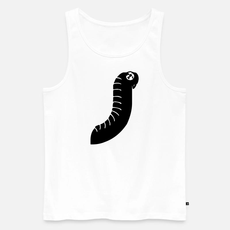 Monster Buchstabe J - Männer Premium Bio Tank Top - Weiß