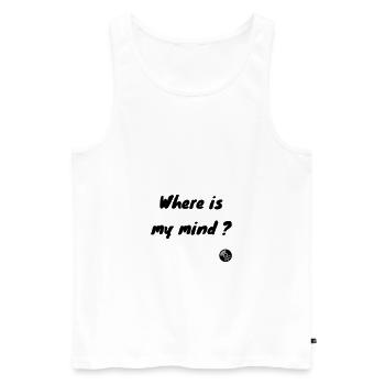 Wo ist mein Verstand? Pixies - Rock! - Männer Premium Bio Tank Top - Weiß - Vorne - AI Model Male 178 light (178cm)