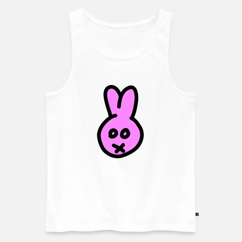 Bunny 2c - Männer Premium Bio Tank Top - Weiß