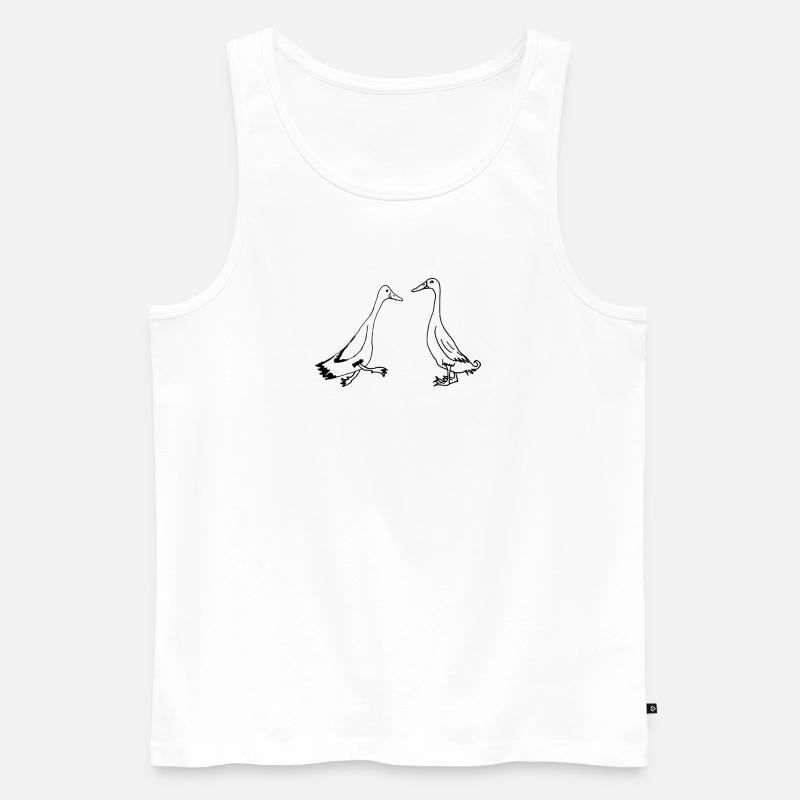 Runner ducks, runner ducks funny ducks - Men's Premium Organic Tank Top - white