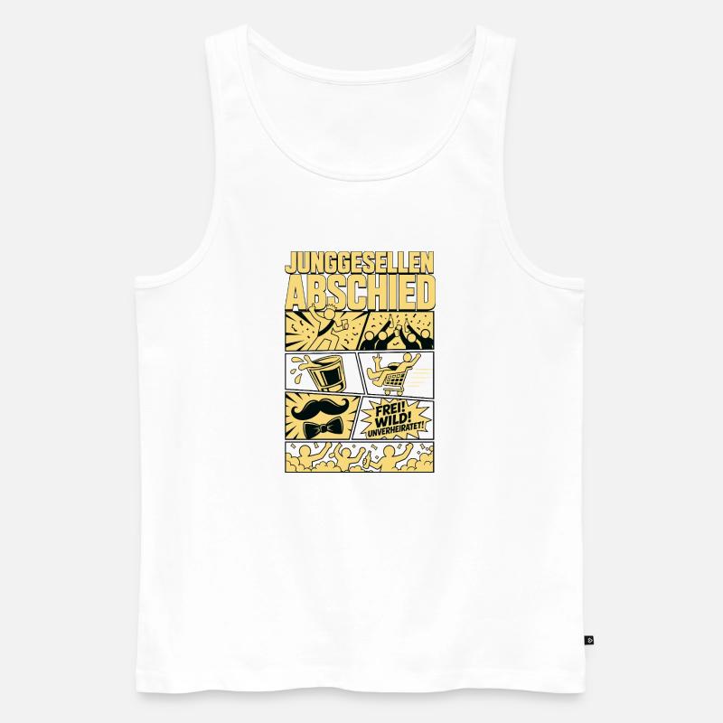 Legendärer Junggesellenabend - Männer Premium Bio Tank Top - Weiß