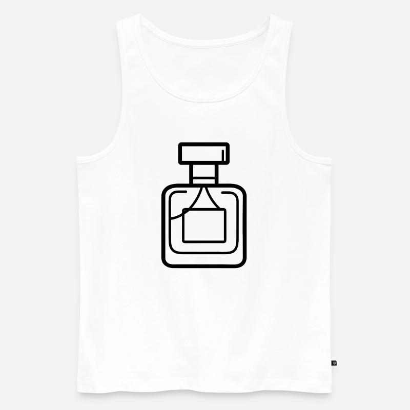 Parfümflasche - Männer Premium Bio Tank Top - Weiß