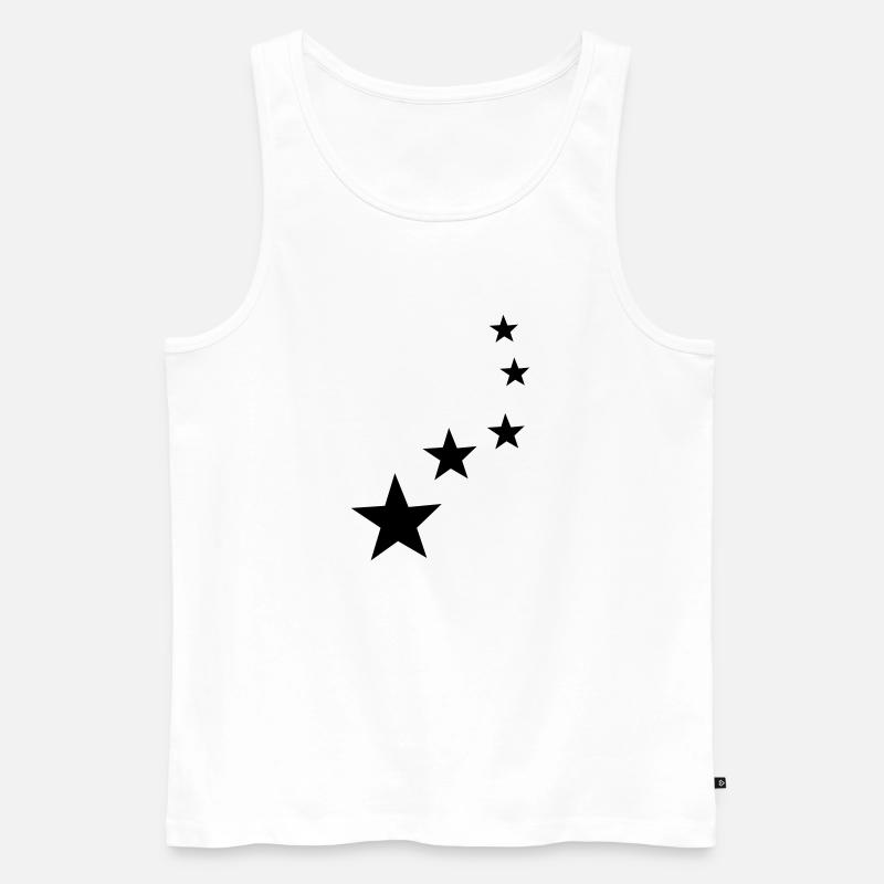 sterne - Männer Premium Bio Tank Top - Weiß