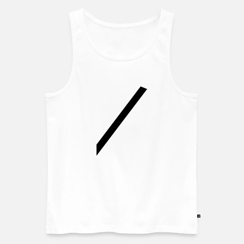 Gurtmuffel - Männer Premium Bio Tank Top - Weiß