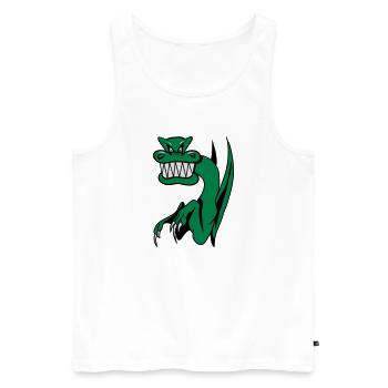 Drache miee laune böse witzig Cool Comic - Männer Premium Bio Tank Top - Weiß - Vorne - Michal (187cm)