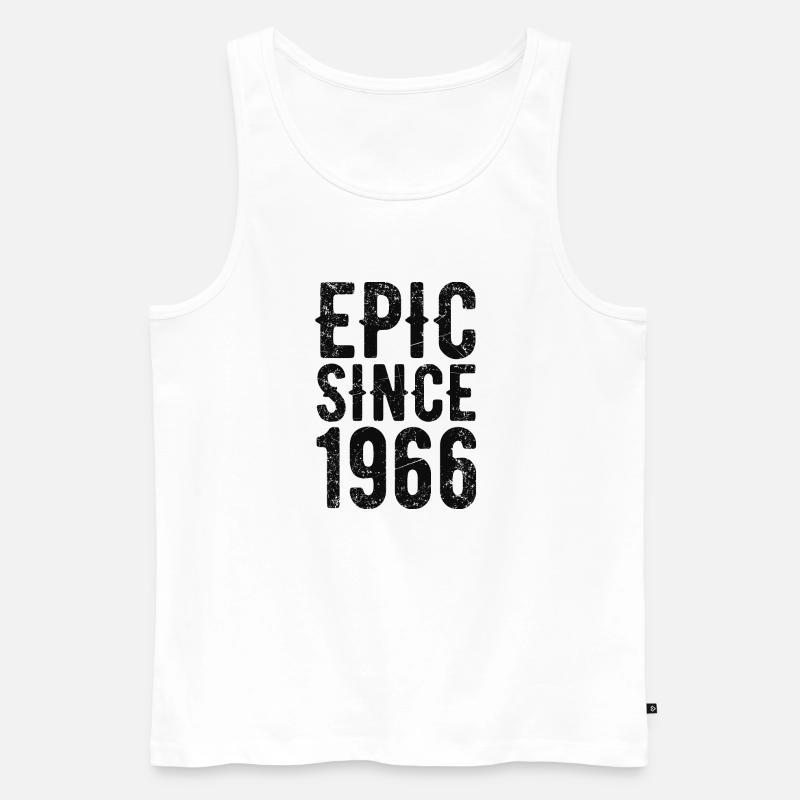 Epic since 1966 - Männer Premium Bio Tank Top - Weiß