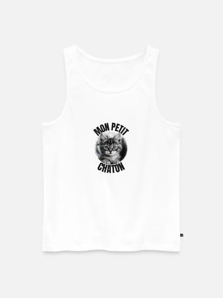 Mon petit Chaton ! - Débardeur bio Premium Homme - blanc