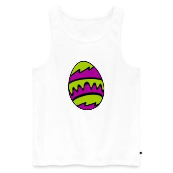 osterei - Männer Premium Bio Tank Top - Weiß - Vorne - AI Model Male 178 light (178cm)