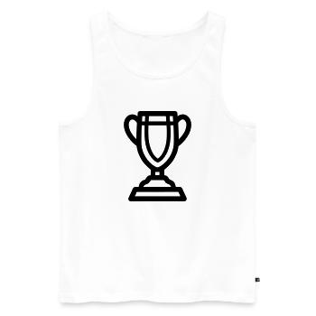 trophée - Débardeur bio Premium Homme - blanc - Devant - Michal (187cm)