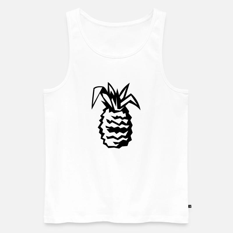 ananas 01 - Männer Premium Bio Tank Top - Weiß
