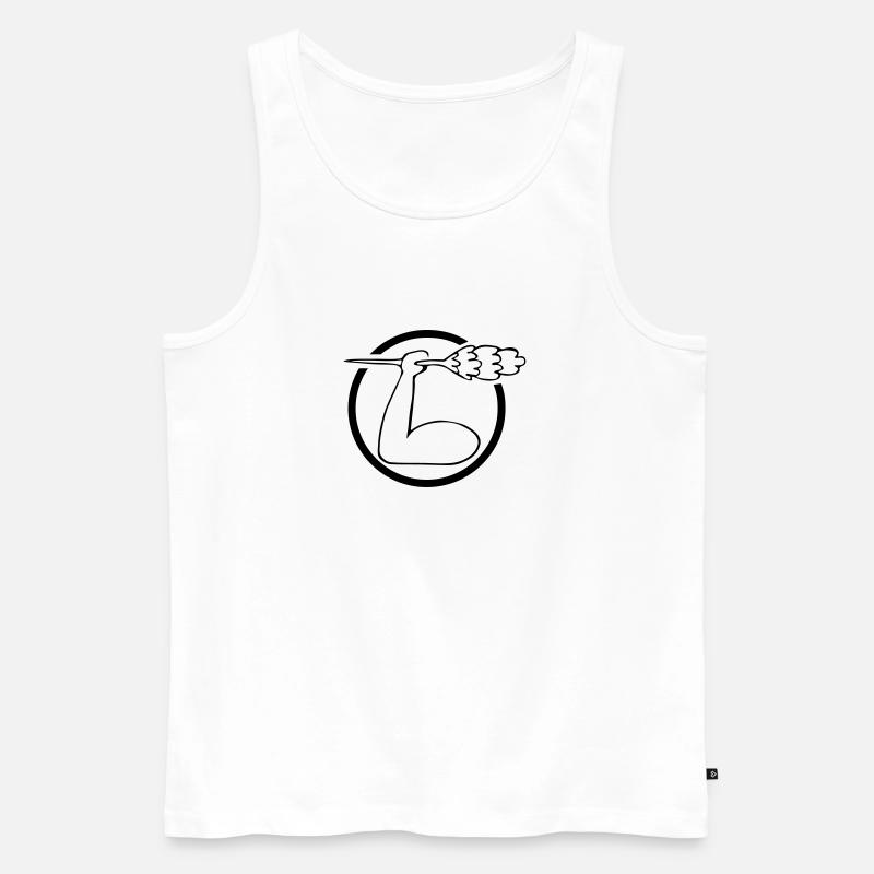 Putzmann - Männer Premium Bio Tank Top - Weiß