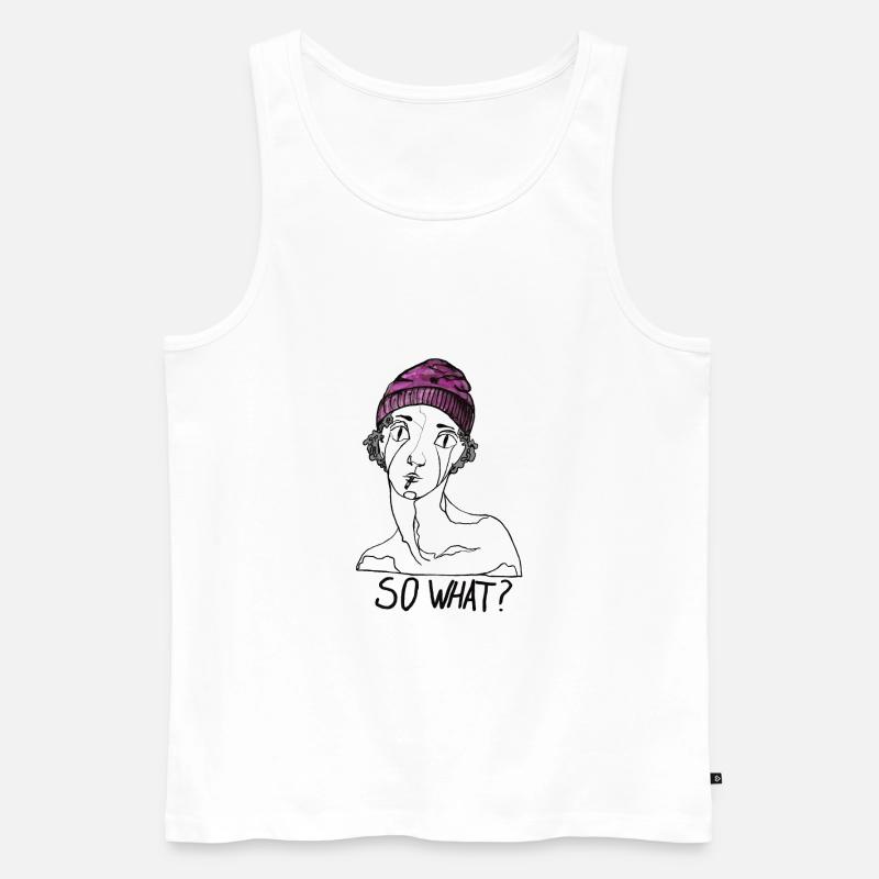 Anders und dann? - Männer Premium Bio Tank Top - Weiß