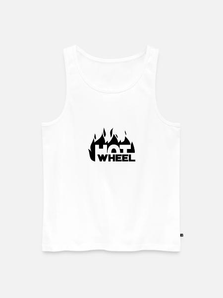 hot_wheel - Débardeur bio Premium Homme - blanc