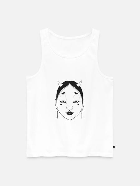 NOH mask 2 - Männer Premium Bio Tank Top - Weiß