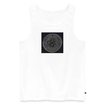 Crazy Dream - Männer Premium Bio Tank Top - Weiß - Vorne - Michal (187cm)