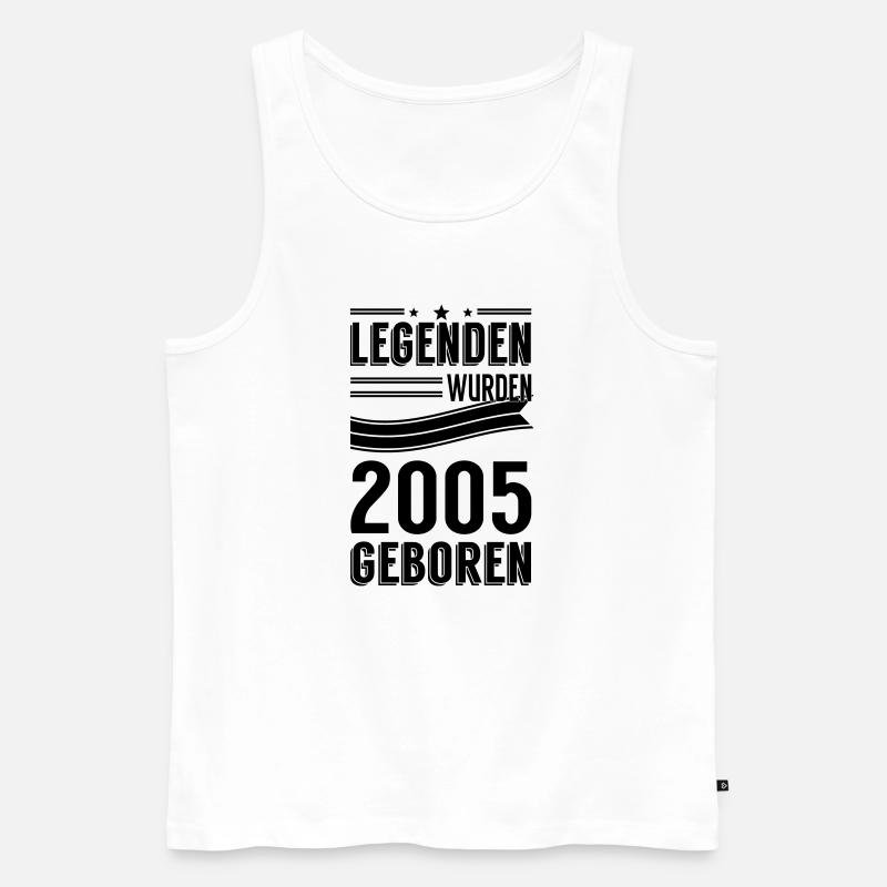 2005 - Männer Premium Bio Tank Top - Weiß