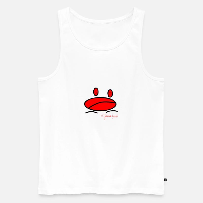 Froschmini - Ranunculus Oophagus - Männer Premium Bio Tank Top - Weiß