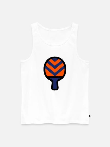 Tischtennisschläger Tischtennis Verein Sport - Männer Premium Bio Tank Top - Weiß