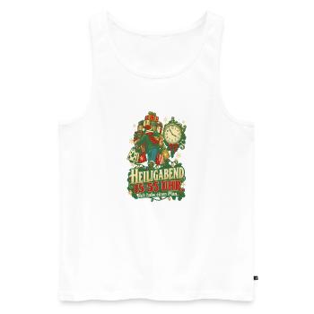 Heiligabend 15:55 Uhr mit Plan - Männer Premium Bio Tank Top - Weiß - Vorne - Michal (187cm)
