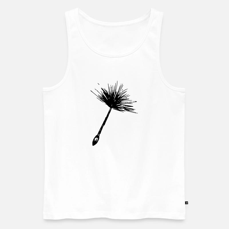 Pusteblume - Männer Premium Bio Tank Top - Weiß