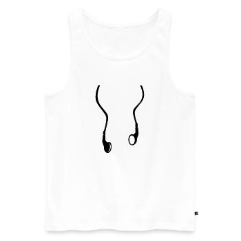 Casque - Débardeur bio Premium Homme - blanc - Devant - Michal (187cm)