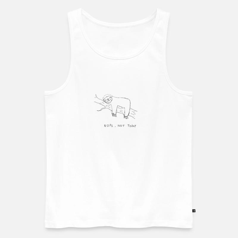 faul - Männer Premium Bio Tank Top - Weiß