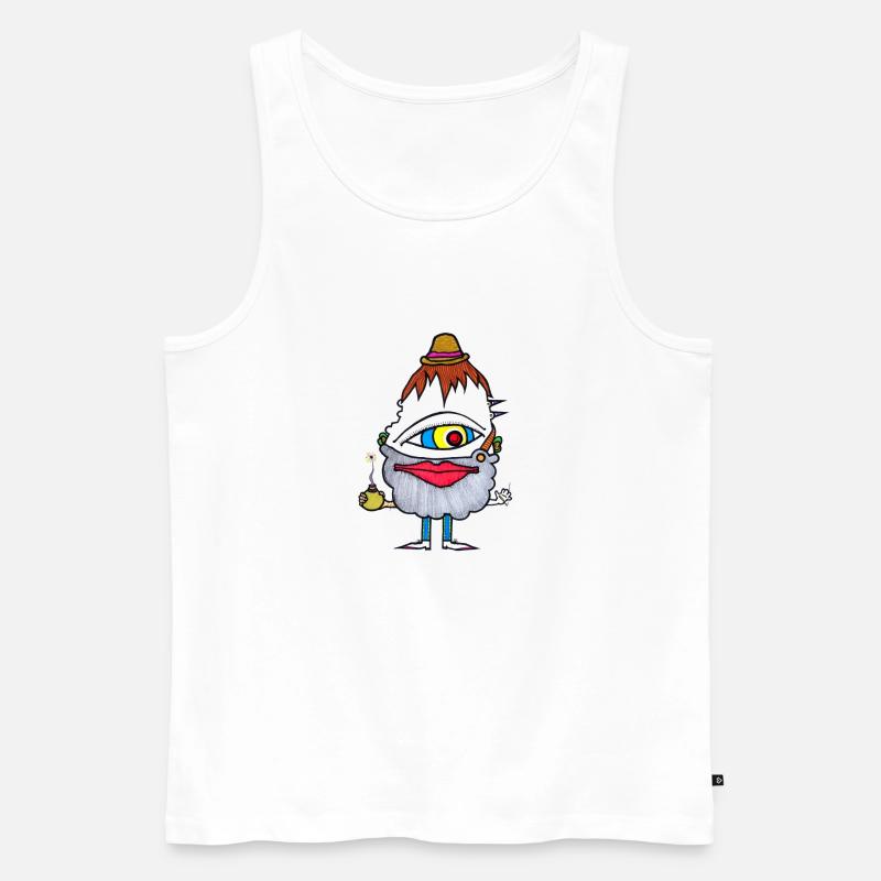 Wichtel - Männer Premium Bio Tank Top - Weiß