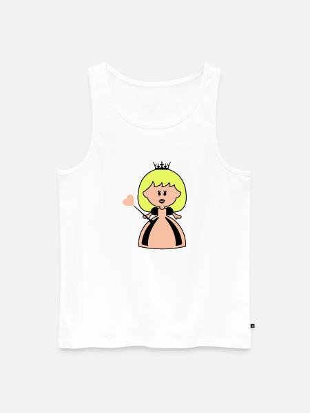 princesse amour - Débardeur bio Premium Homme - blanc