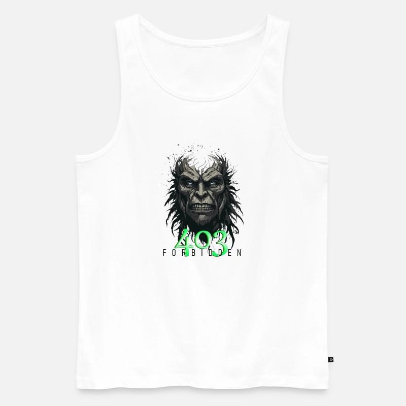 Fehlercode 403 - Forbidden - Männer Premium Bio Tank Top - Weiß