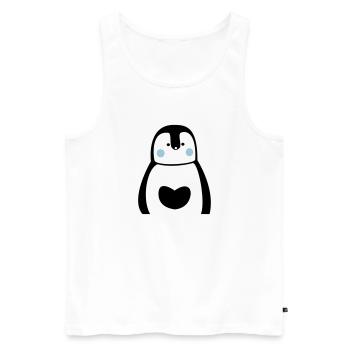 sweet penguin penguin lover penguin fan gift - Men's Premium Organic Tank Top - white - Front - AI Model Male 178 light (178cm)
