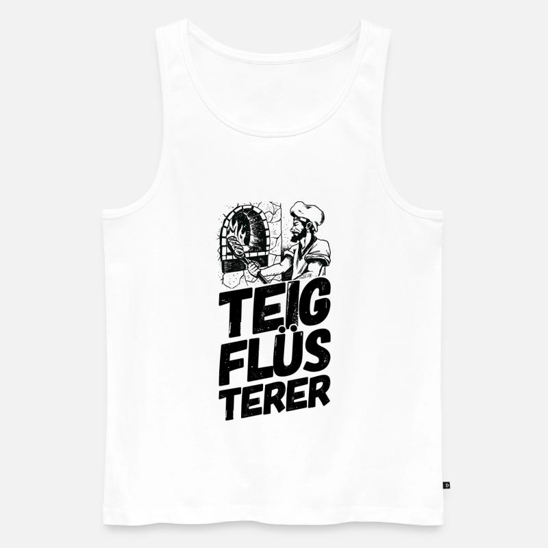 Bäcker Bäckerei Backwaren Backen - Männer Premium Bio Tank Top - Weiß