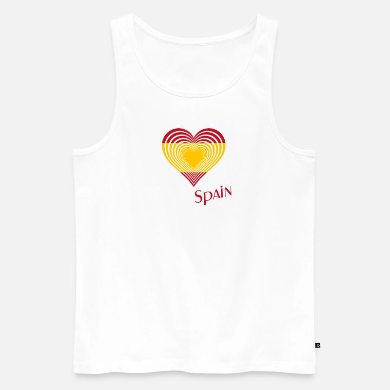 Spanien Spain - Männer Premium Bio Tank Top - Weiß
