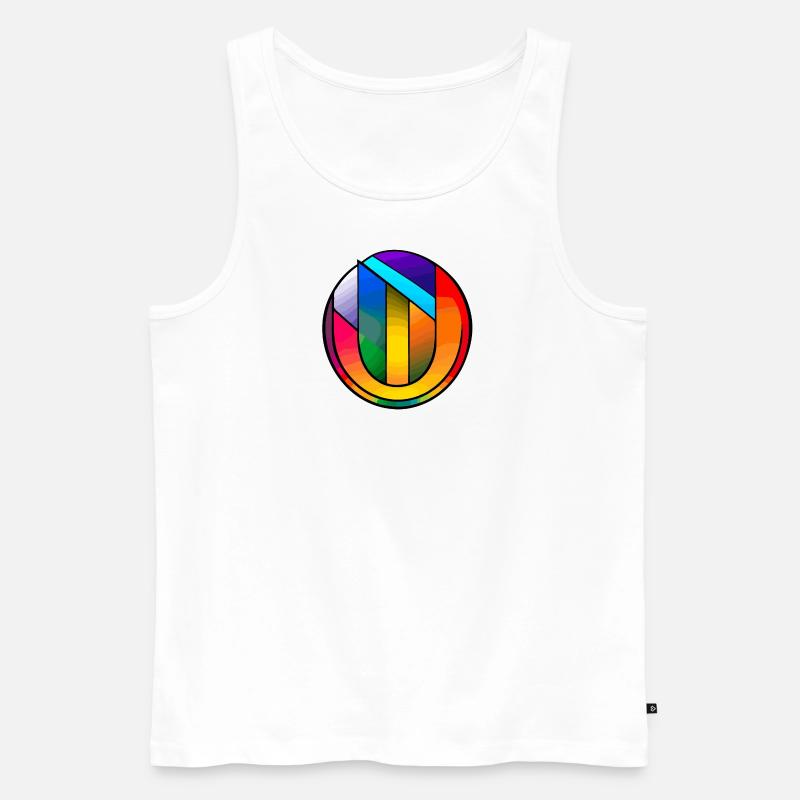 Pride - Open Mind - Statement-Piece V2 - Männer Premium Bio Tank Top - Weiß