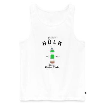Leuchtturm Bülk, Strande, Kieler Förde, Ostsee - Männer Premium Bio Tank Top - Weiß - Vorne - Michal (187cm)