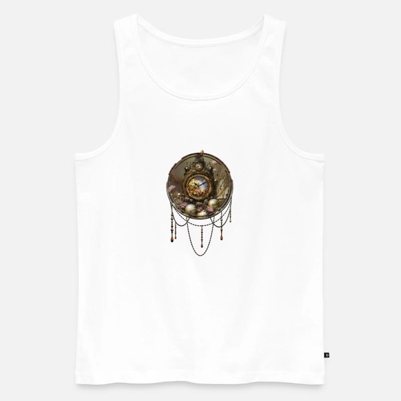Die Steampunk-Ästhetik - Männer Premium Bio Tank Top - Weiß