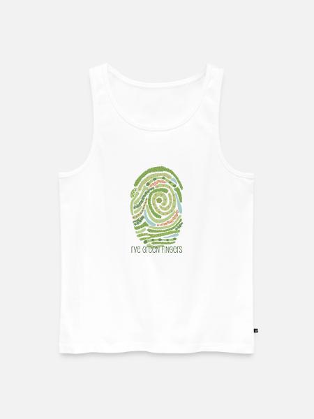 Garden fingerprint - Men's Premium Organic Tank Top - white