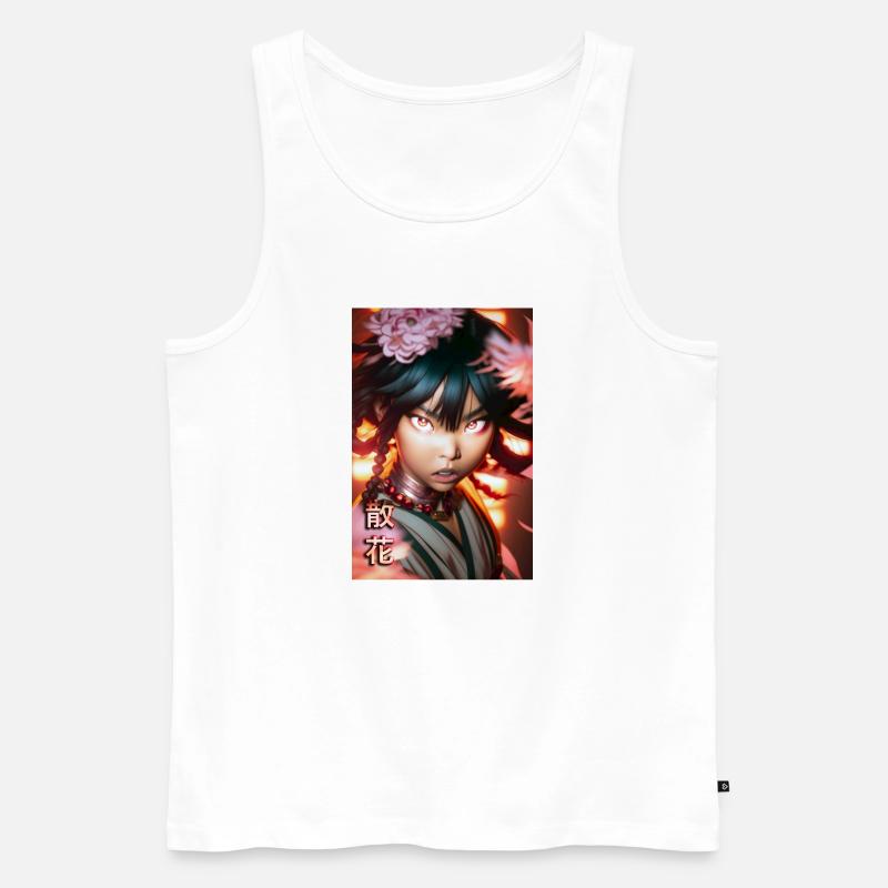 Chika - Männer Premium Bio Tank Top - Weiß