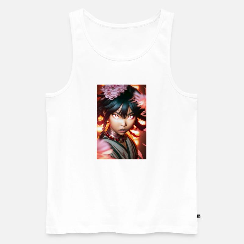 Chika - Männer Premium Bio Tank Top - Weiß