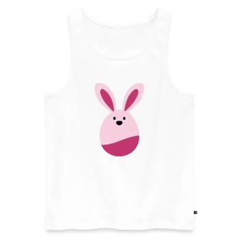 Hare - Men's Premium Organic Tank Top - white - Front - AI Model Male 178 light (178cm)