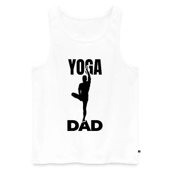 Papa Yoga - Débardeur bio Premium Homme - blanc - Devant - Michal (187cm)