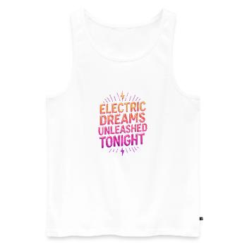 Electric Dreams - Reves Electriques - Men's Premium Organic Tank Top - white - Front - Michal (187cm)