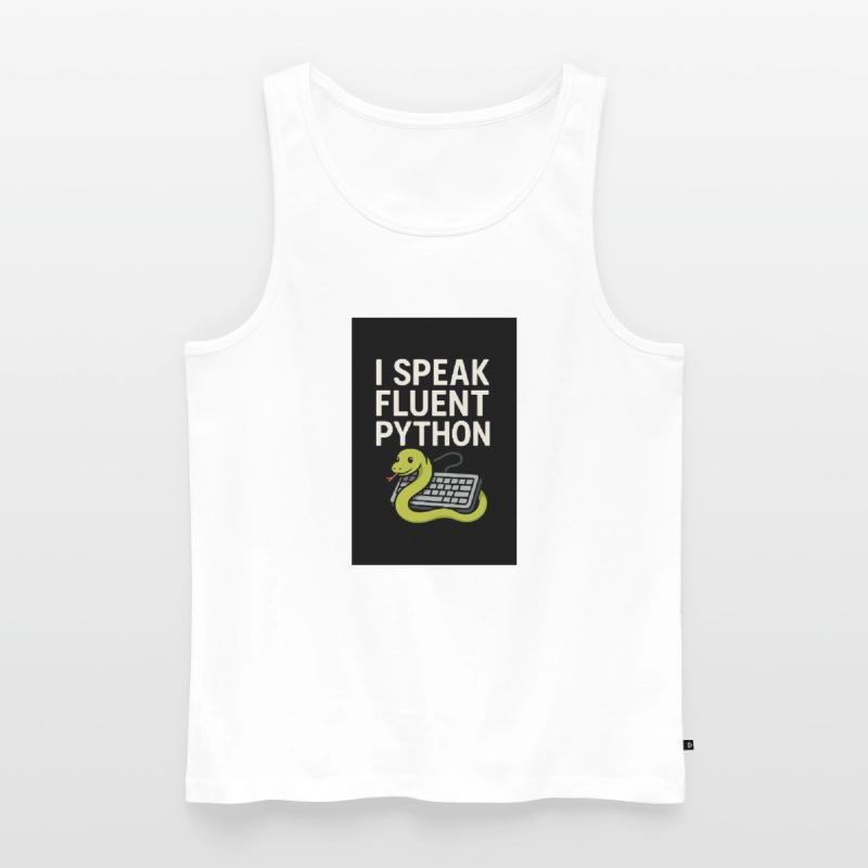 Python Coding Snake Men's Premium Organic Tank Top